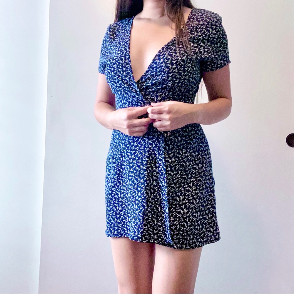 Brandy Melville Floral Wrap Dress